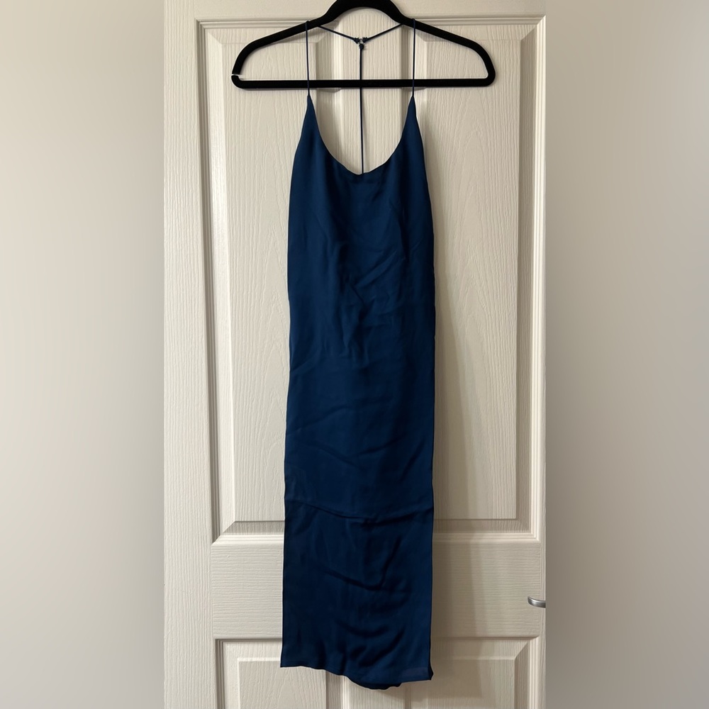 MIKOH Corsica Y-Back Dress in Drop Off Blue NWT - Picture 2 of 5